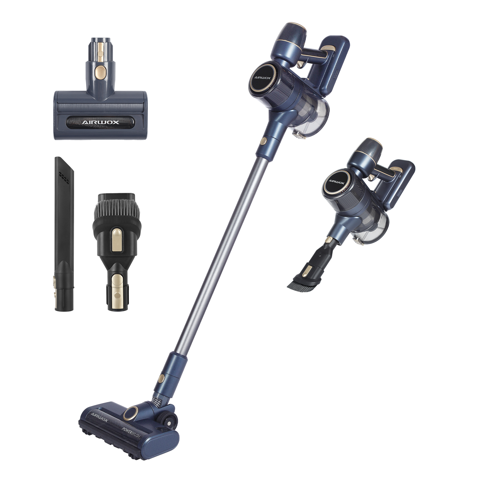 AIRWOX Cordless Vacuum Cleaner, 350W Powerful and Lightweight Stick